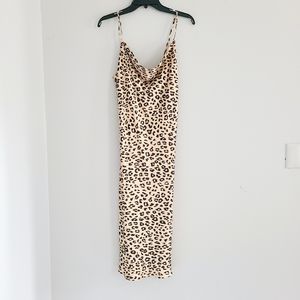 Bardot Animal Print Midi Dress